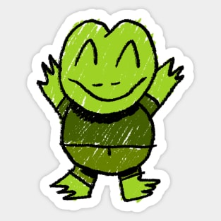 Frog - Scribble 2 Sticker